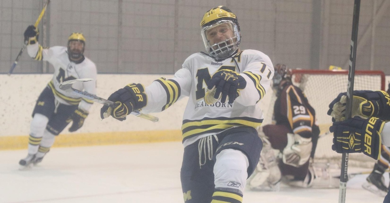 SECOND PERIOD FLURRY LIFTS WOLVERINES
