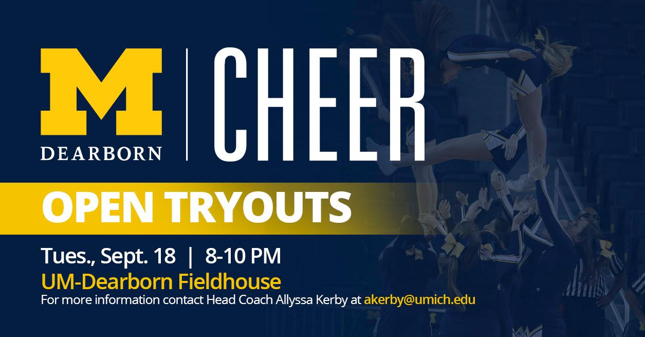 Cheer Tryouts set for Sept 18