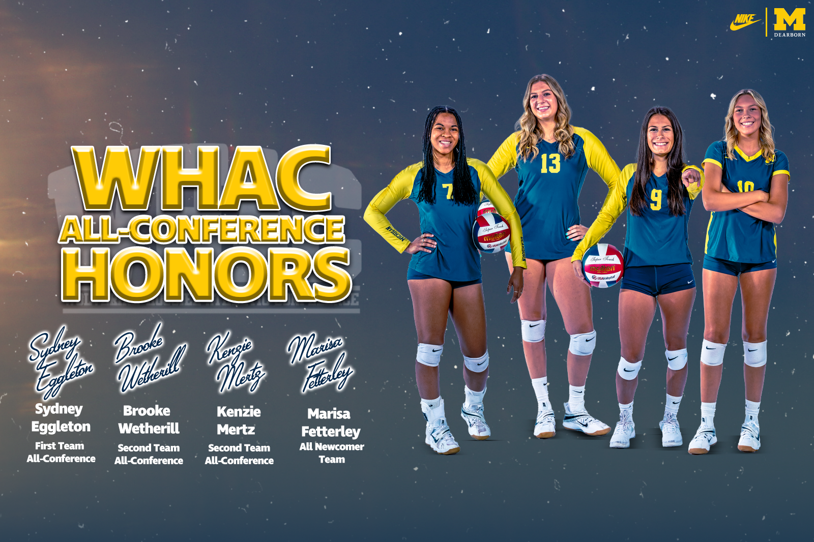 Four Wolverines Recognized in Volleyball All-Conference Honors