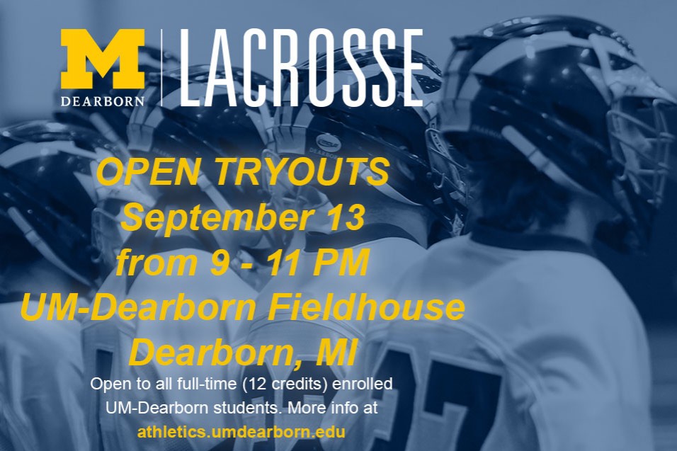 Men's Lacrosse to Hold Open Tryout Sept. 13