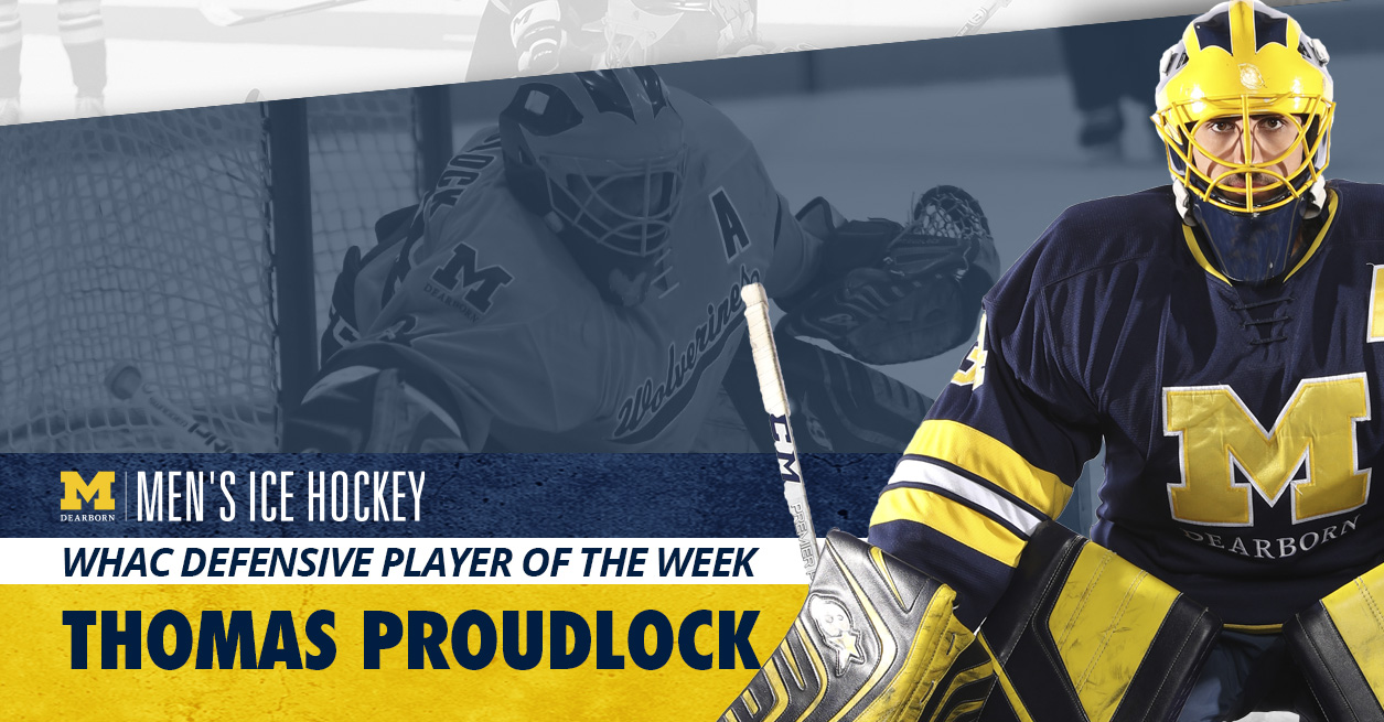 Proudlock takes sixth WHAC Player of the Week