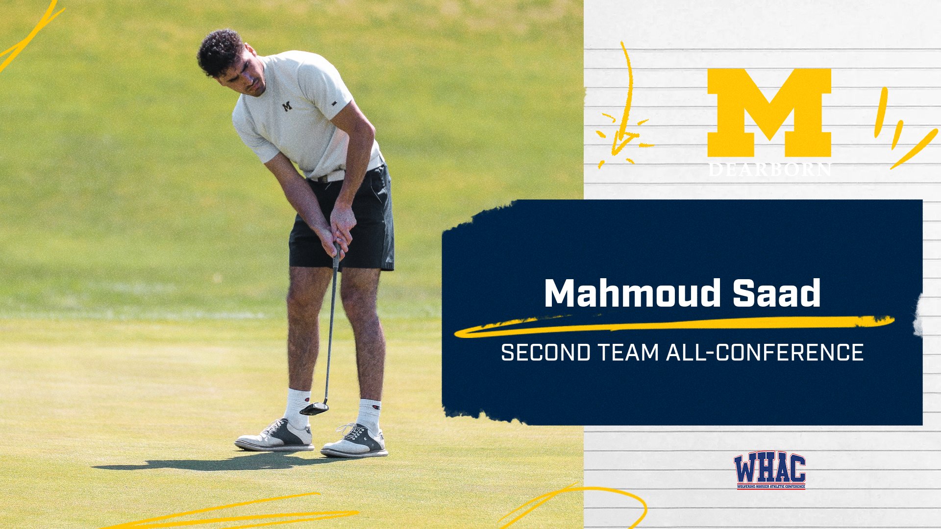 Mahmoud Saad Earns Second Team All-Conference Honors
