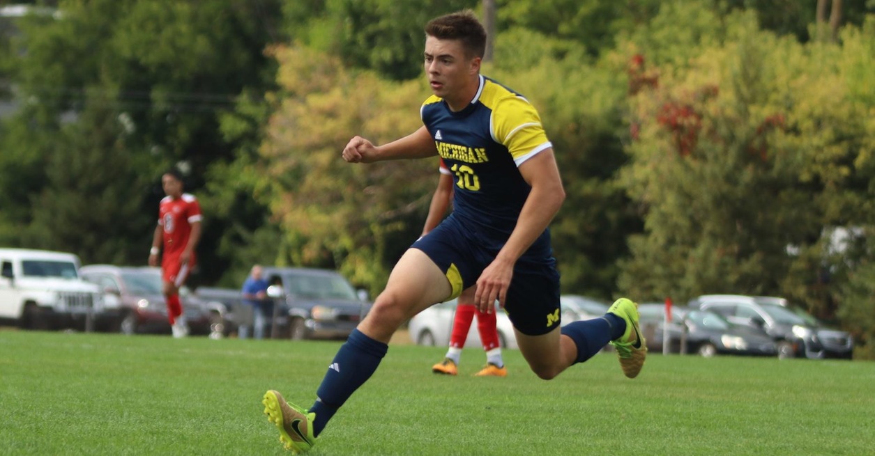 SMITH'S TWO GOALS PACE WOLVERINES IN WIN OVER OLIVET