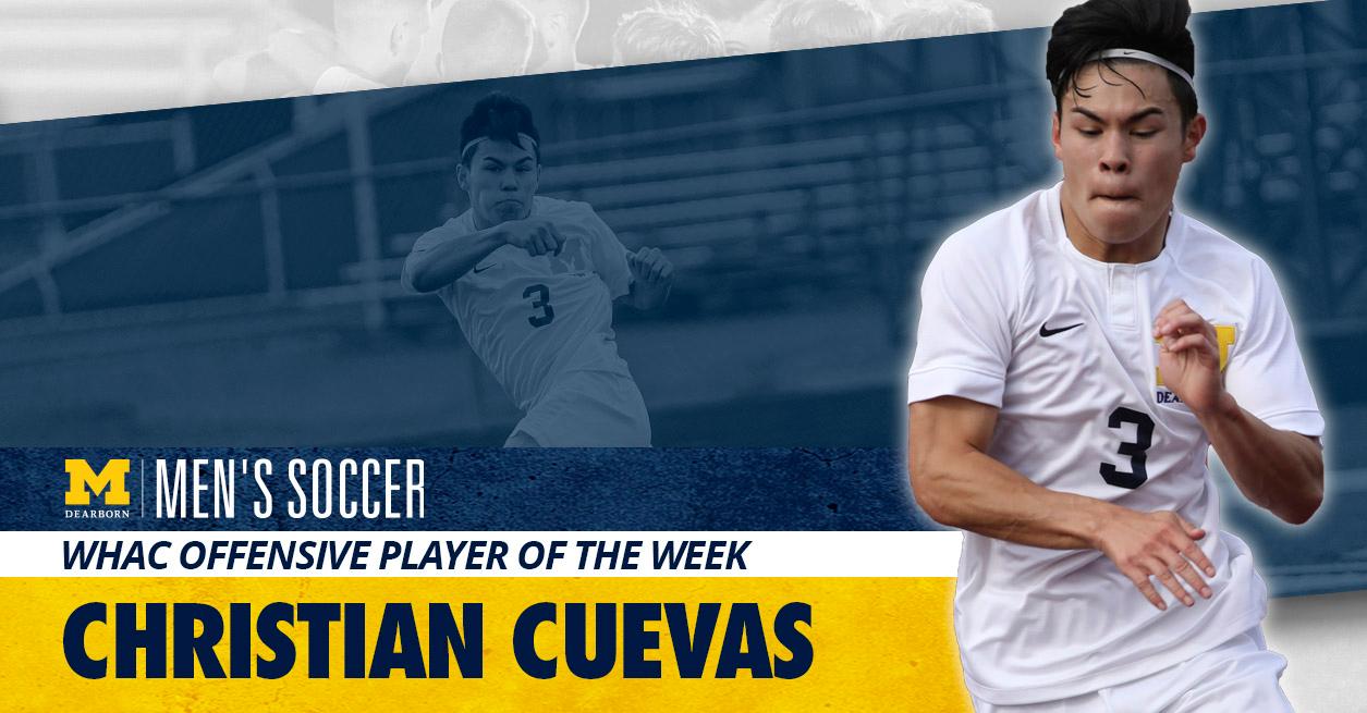 Cuevas named WHAC Offensive Player of the Week