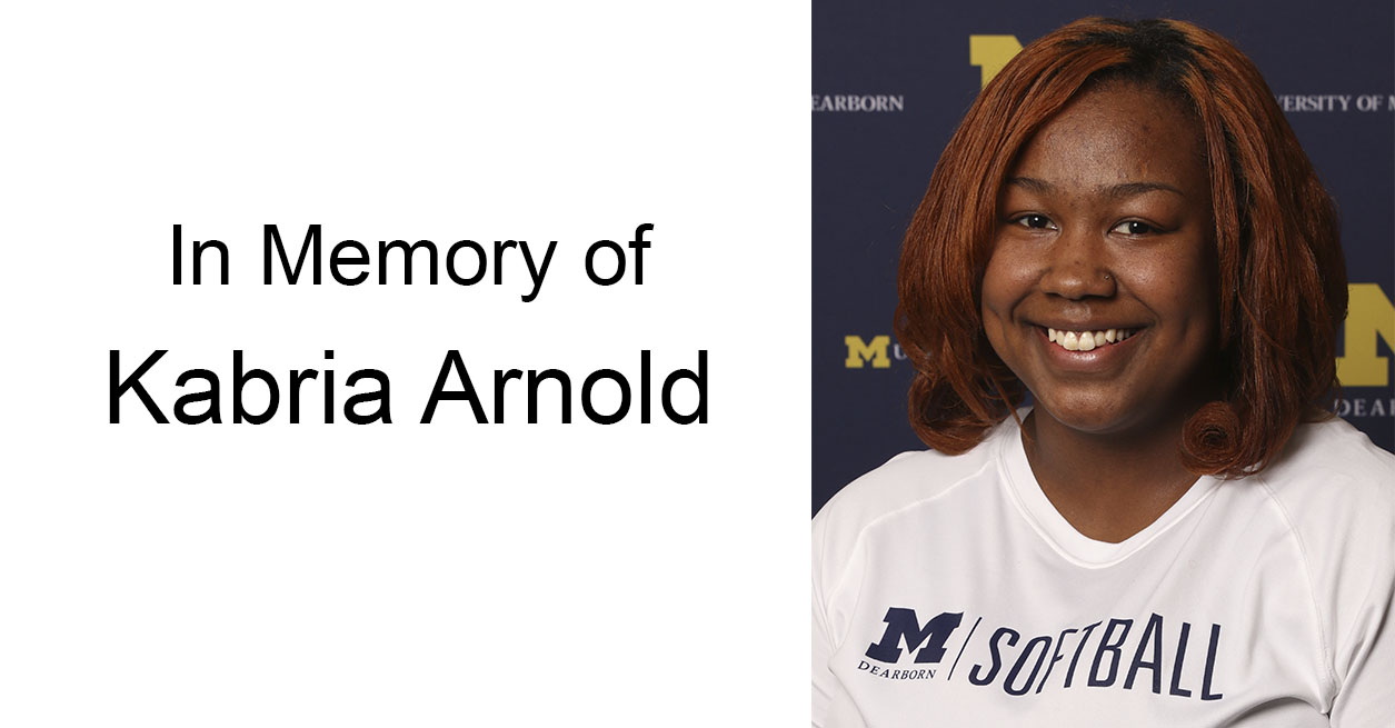 UM-Dearborn Mourns Tragic Loss of former student-athlete Arnold