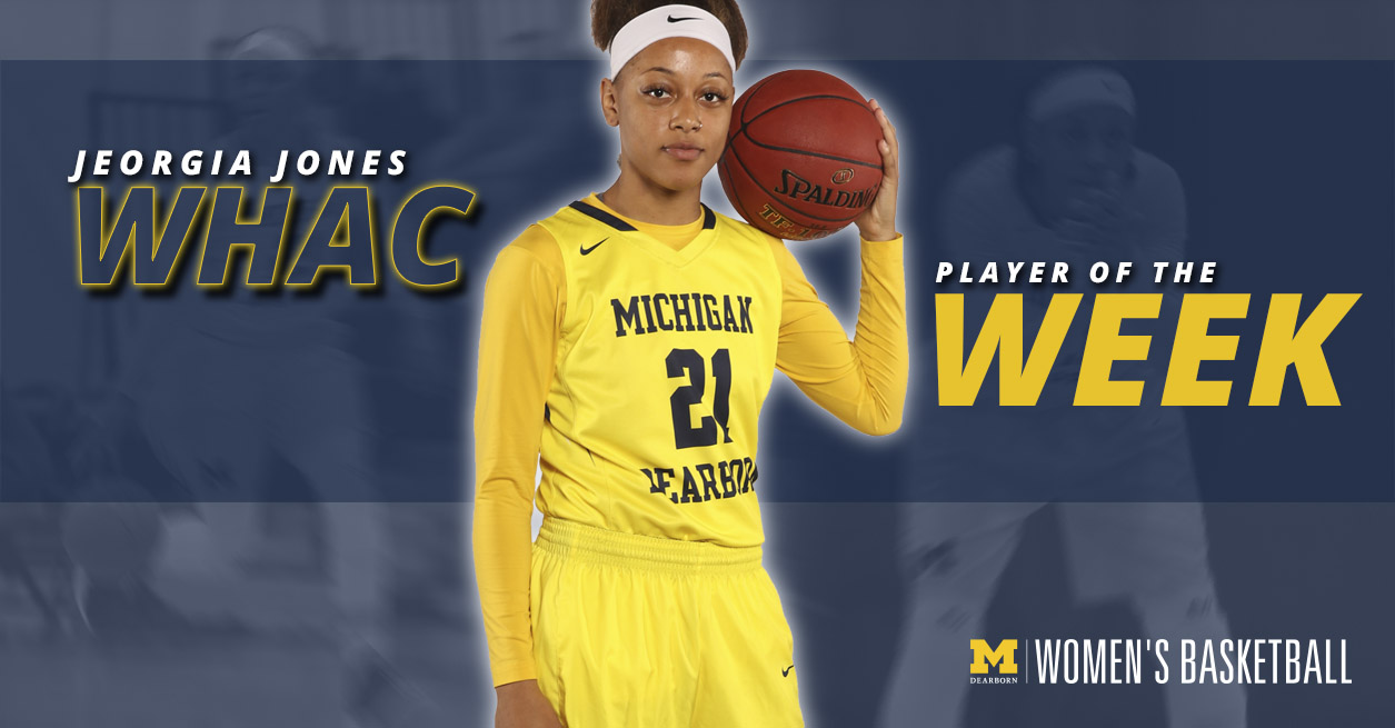 Jones named WHAC Player of the Week
