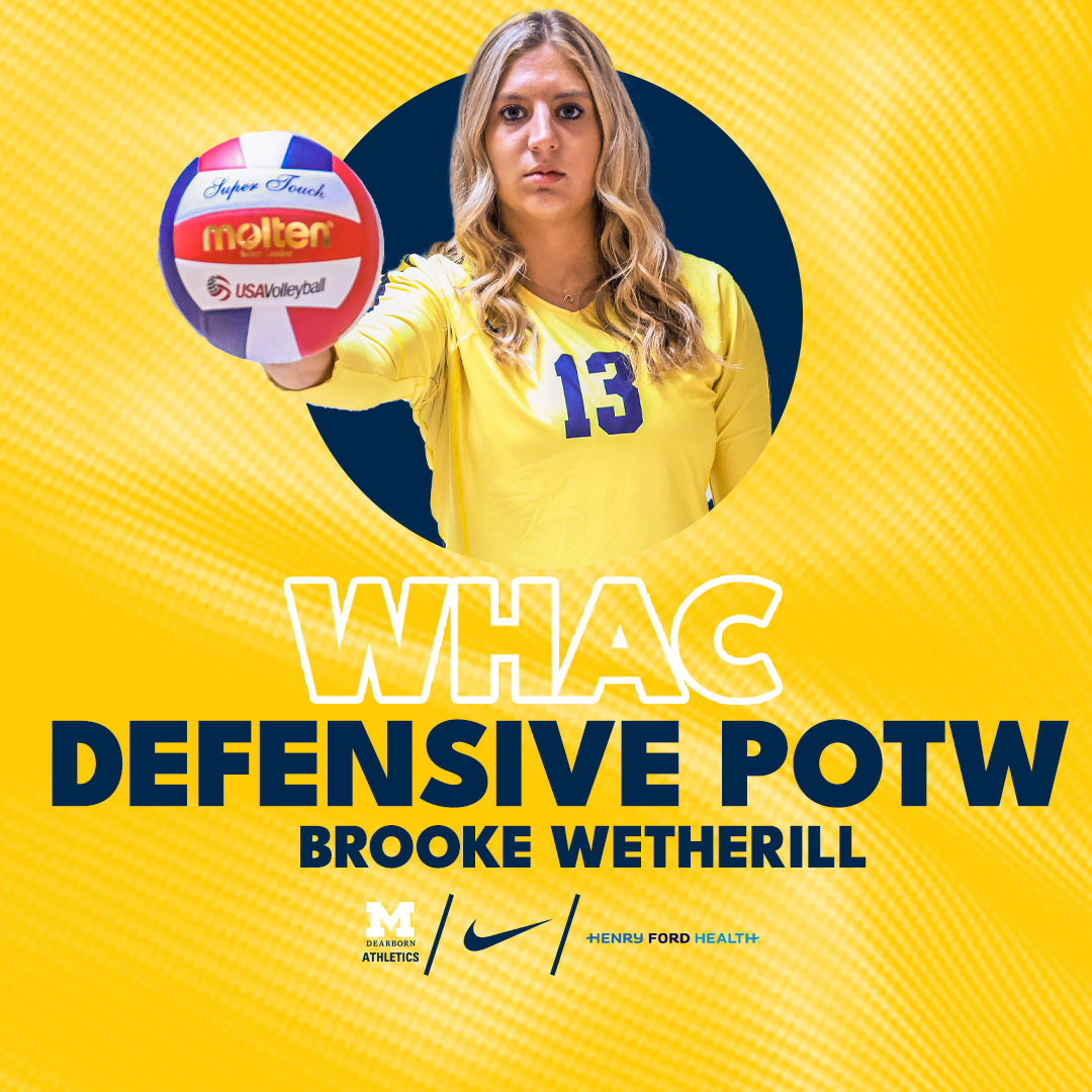 Wetherill Wins WHAC Defender of the Week