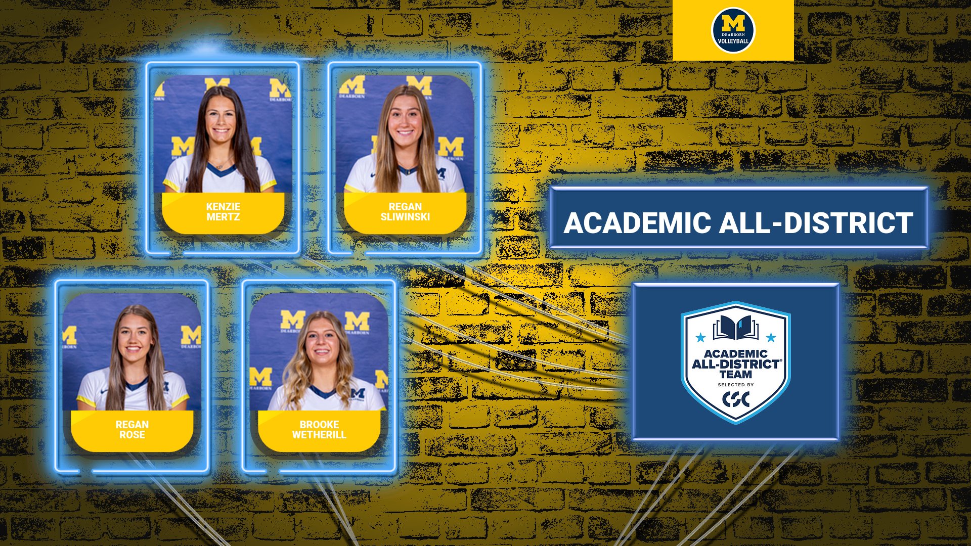 Four Wolverines Named CSC Academic All-District